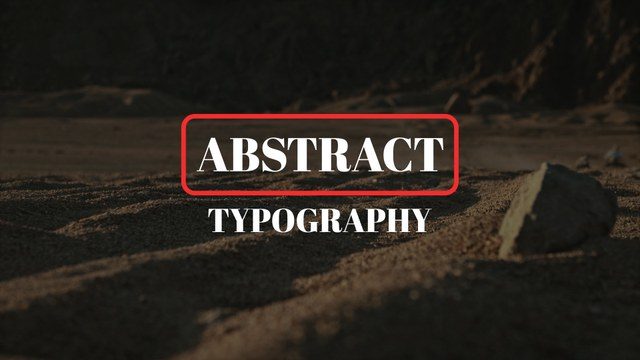 Abstract Animated Typography Free Template for Unique Video Projects