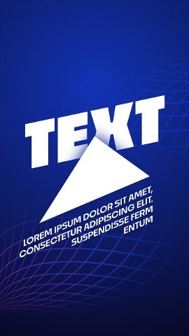 Vertical Big Word Typography Animation with Grid and Triangle Premiere Pro MOGRT