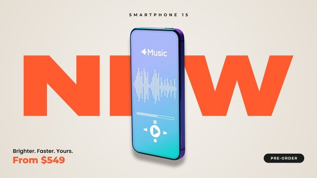 Oversized Word Background Discount Offers Animation After Effects Template