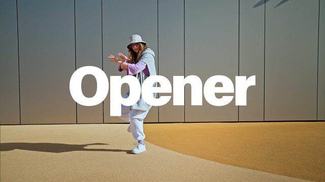Big White Words Slideshow with Bottom Bar Premiere Pro MOGRT
