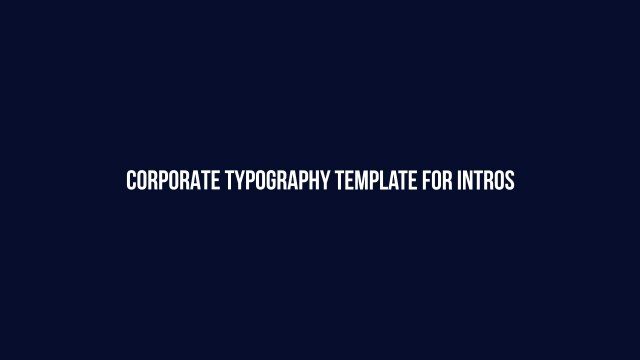 Free Premiere Pro Single Corporate Line Title Card for Investor Updates