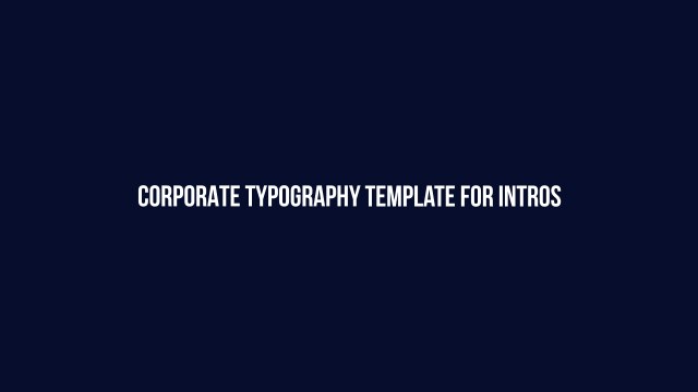 Free Premiere Pro Single Corporate Line Title Card for Investor Updates
