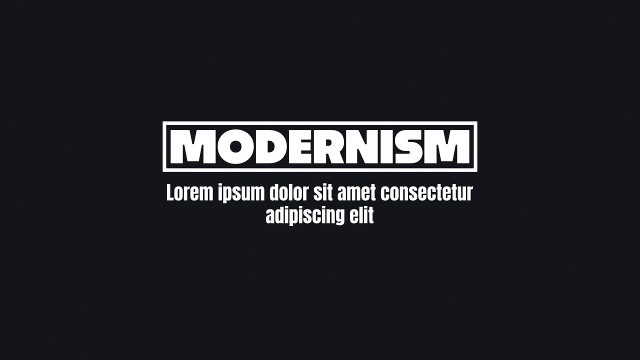Modernism Framed Headline and Copy Animated Titles for After Effects