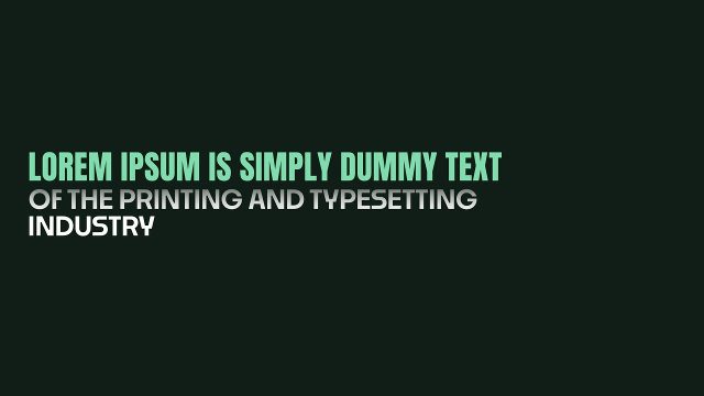 Abstract Three Line Paragraph Corporate Titles featuring a Mint Accent for Premiere Pro