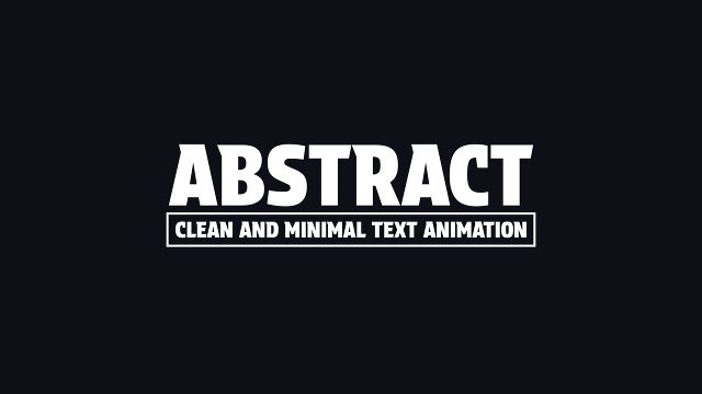 Fresh and Fast Text Animations After Effects Video Template