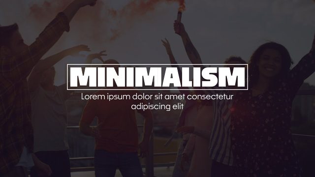Plate Word above Paragraph Minimalism Text Animations Template for After Effects