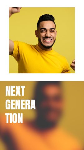 Vertical Split Screen Photo Slideshow Story featuring Stacked Title After Effects Template