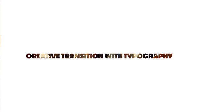 Typography Wipe Cutout Transitions featuring Big Letters on White Premiere Pro Template