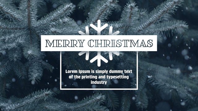 Winter Holiday Christmas Text Animations with Badge Title and Ornament Motion Graphics Template for Premiere Pro