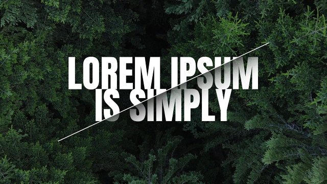 Diagonal Slash Split Letters Two Line Caps Corporate Title Animation After Effects Template