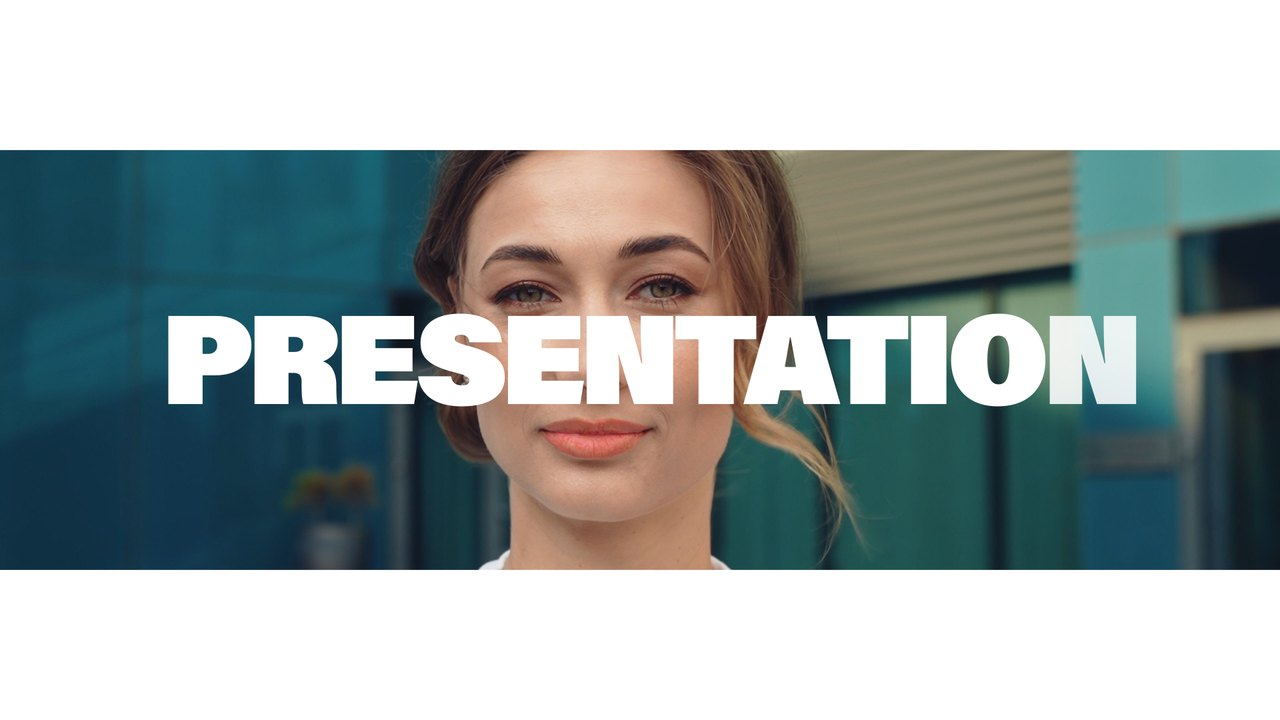 Business Profile Photo Slideshow Premiere Pro MOGRT with Diagonal Split Screens