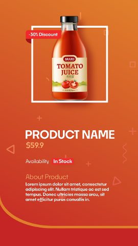 Animated Vertical Product Promo for Black Friday Sale and Instagram Stories After Effects Project