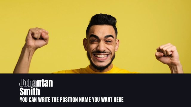 Bold Position Text under Name Lower Thirds After Effects Templates