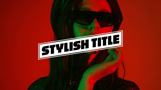 Angled Hollow Frame Stylish Headline for Fashion Edits Premiere Pro MOGRT