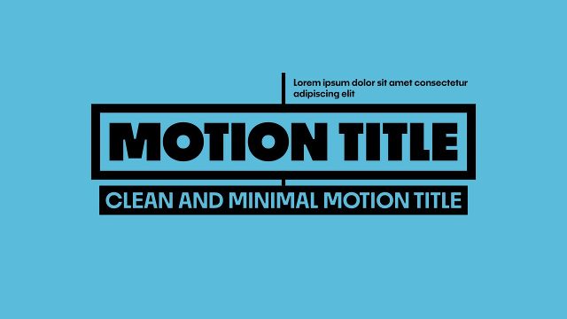 Black Outline Box Corporate Title Animations with Caption Line Premiere Pro Template