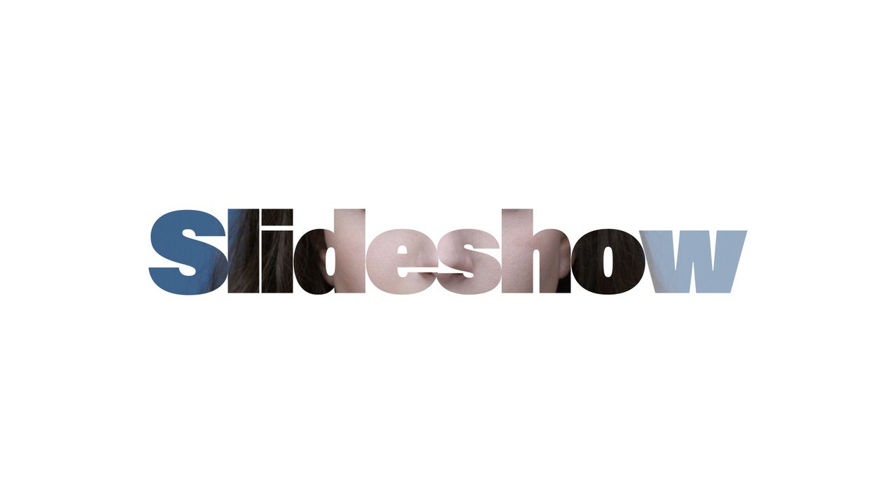 Minimal Gray Bar Letter Fill Slideshow Opener Premiere Pro MOGRT