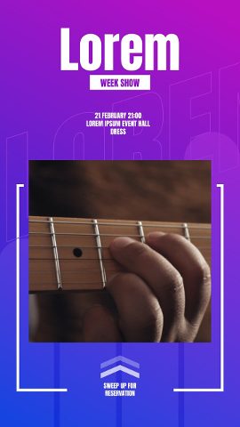 Vertical Week Show Event Slideshow Story with Swipe Up After Effects Template