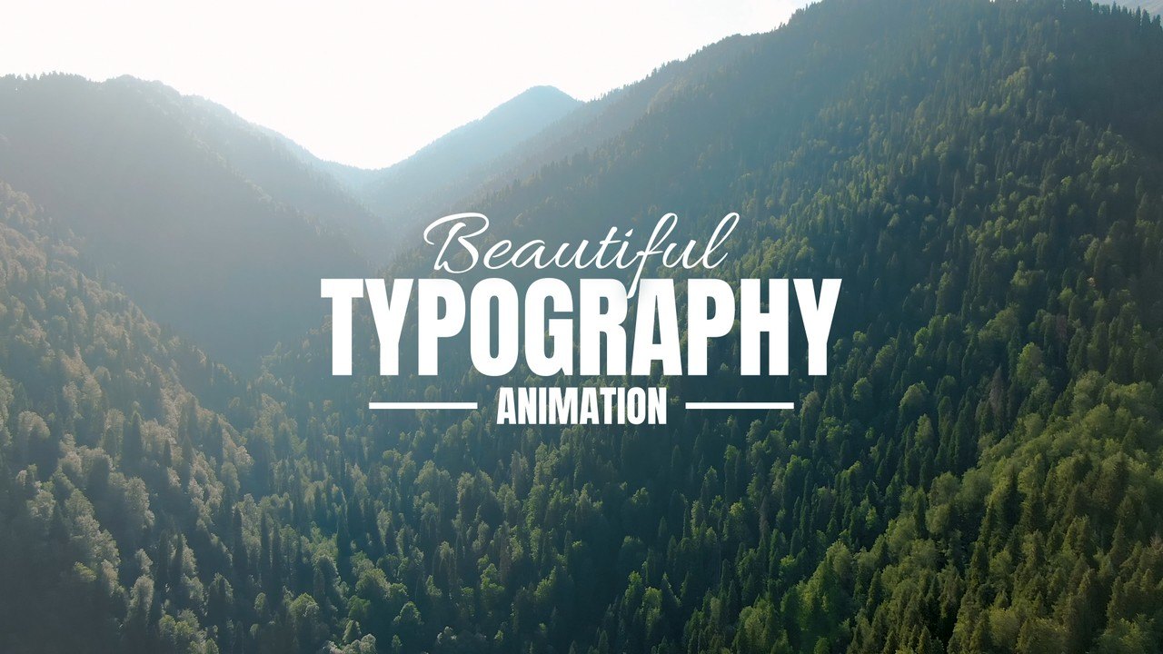Script Topper Title featuring Condensed Caps and Ruled Caption After Effects Template