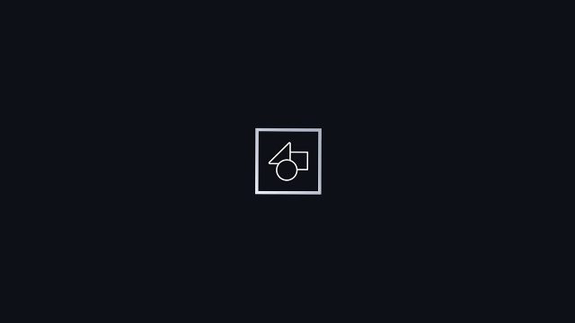 Logo Sting with Tumbling Paper Cube Icon Premiere Pro MOGRT