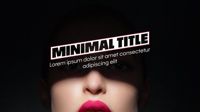 Tilted Box Title with Paragraph Minimal Titles for Real Estate Tours After Effects Templates