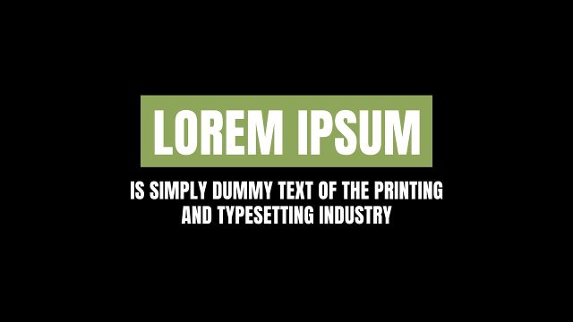 Olive Green Label Corporate Titles with Small Caption Rows for After Effects
