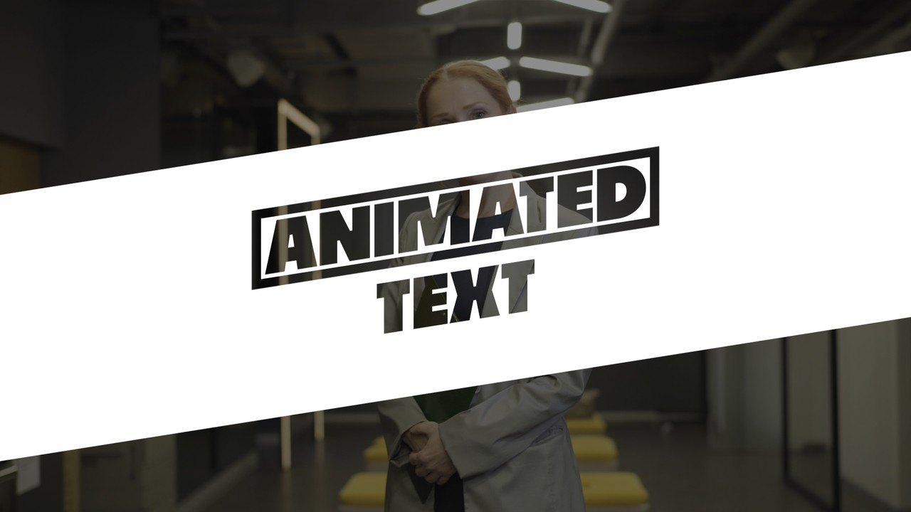Angled Page Wipe Boxed Heading Title After Effects Template