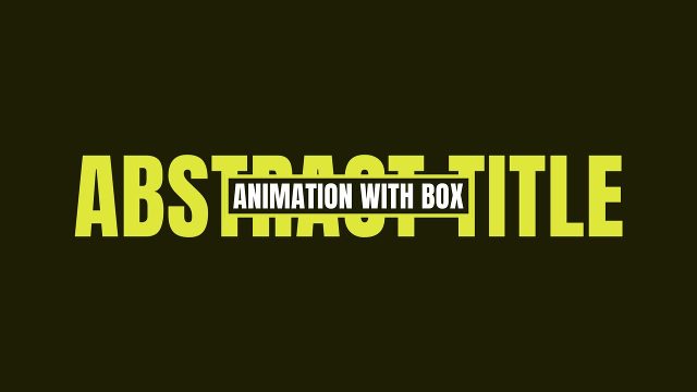 Abstract Title Corporate Titles with White Box Caption Premiere Pro MOGRT Templates