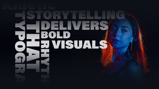 Kinetic Narration Text featuring Dense Word Stack Premiere Pro MOGRT