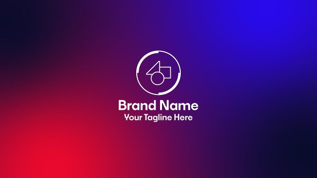 Creative Circle Logo Animation on Gradient for After Effects