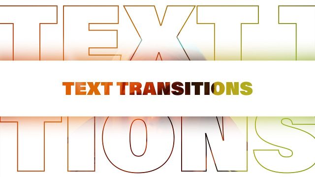 Animated Letter Cut-Outs Transitions featuring Hollow Cut-Out Letters and Label for Video Editing After Effects Template