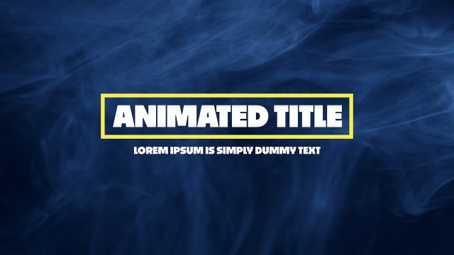 Editable Corporate Animated Titles