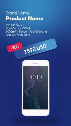 Black Friday Phone Tilted Price Badge Premiere Pro PRPROJ Template