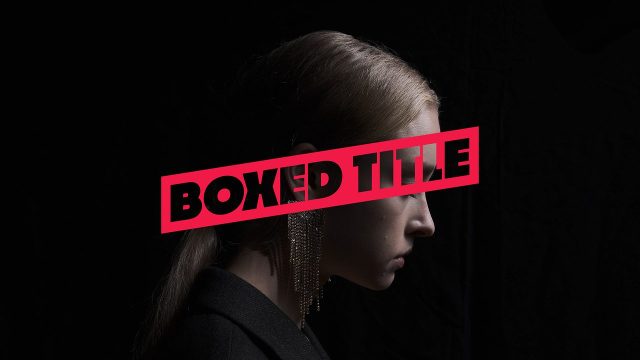 Modern Angled Red Plate Boxed Title Animation for Webinar Intros Premiere Pro MOGRT