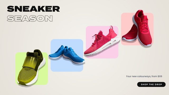 Product Showcase with Staggered Four Tiles and Discount Price After Effects Template