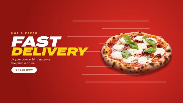 Restaurant Menu Promo with Fast Motion Lines After Effects Project