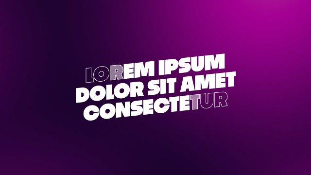 Trendy Kinetic Animated Titles