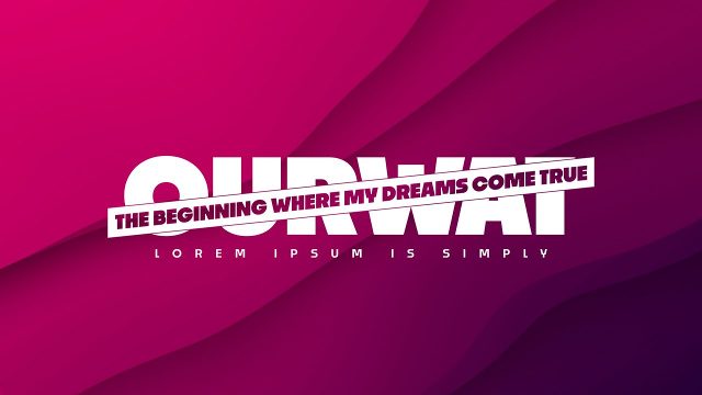 Abstract Motion Typography