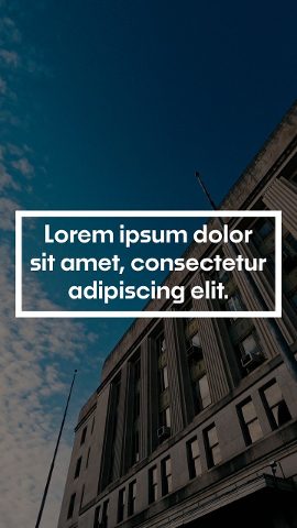 Vertical Short Paragraph Card Title Animation with Expanding Frame Premiere Pro MOGRT