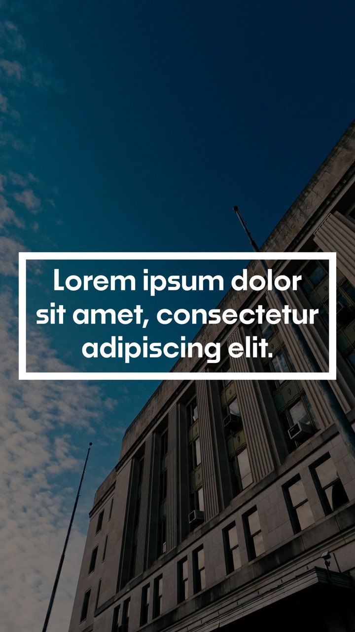 Vertical Short Paragraph Card Title Animation with Expanding Frame Premiere Pro MOGRT