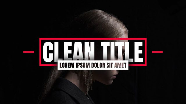 Corporate Condensed Framed Headline Animation with Side Rules Motion Graphics Template for Premiere Pro