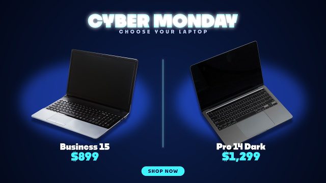 Cyber Monday Side by Side Compare Product Promo with Price Tag After Effects Template