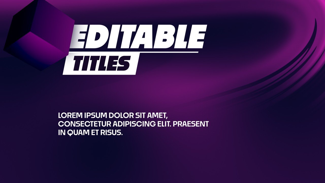 Liquid Gradient Italic Title Animation with Tag Word Premiere Pro MOGRT