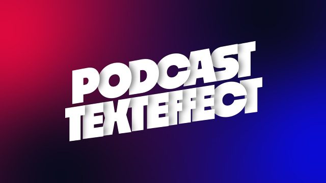 Angled Hollow Podcast Text Effect Premiere Pro Motion Graphics Template