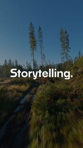 Vertical Storytelling Titles with Rotated Story Lines After Effects Template