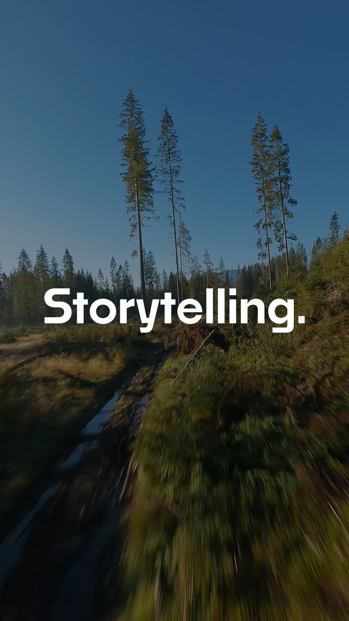 Vertical Storytelling Titles with Rotated Story Lines After Effects Template