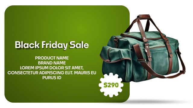 Black Friday Sale Product Promo Card with Price Badge After Effects Template