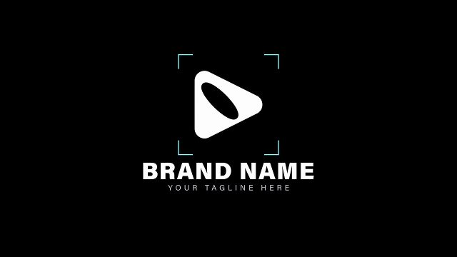 Focus Brackets Glitch Logo Stings with SFX MOGRT for Premiere Pro
