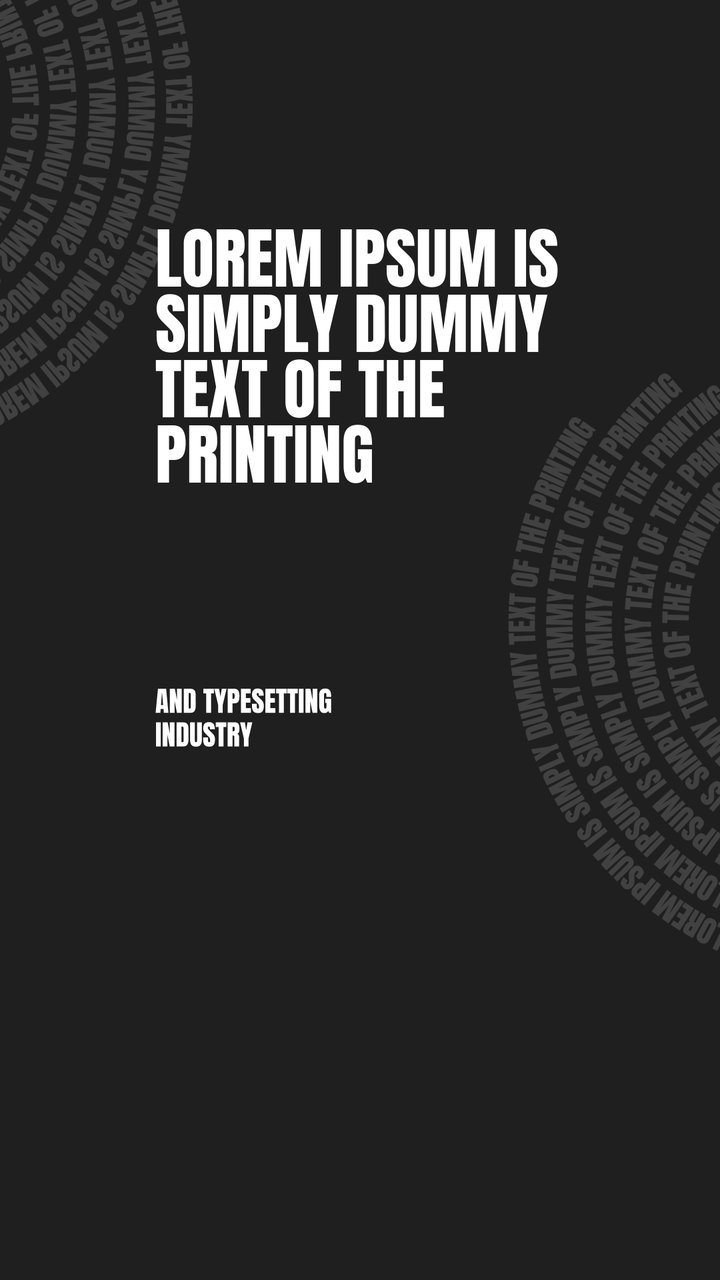 Vertical Circular Text Pattern Caps Story Headline After Effects Template
