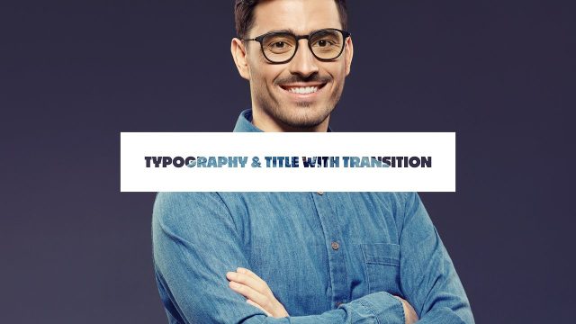 Typography and Cut-Outs Title Transition with Label Card MOGRT Pack for Premiere Pro