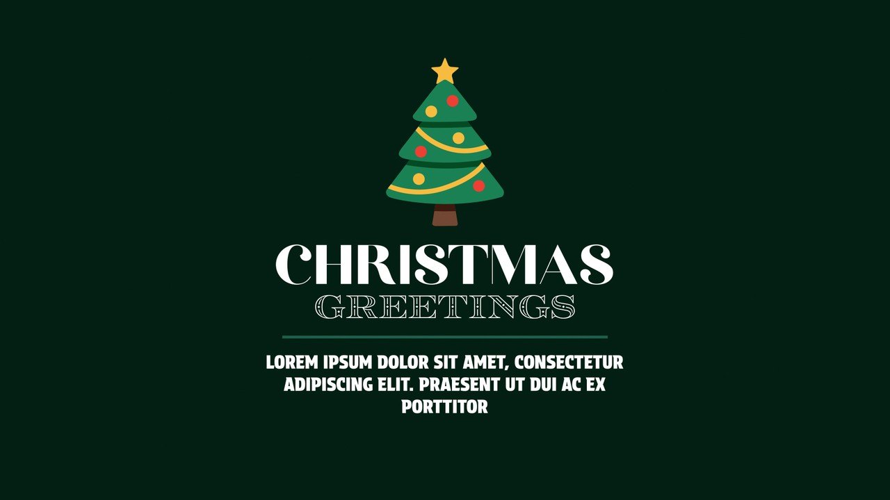 Holiday Card Season Greetings Title Animations Premiere Pro MOGRT